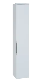 SIN 6 - 4D kancelářská skříň, 1-dveřová, pravá, 2170x400x400, bílá